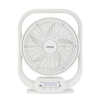 Geepas 12" Rechargeable Table Fan- GF21189| High Performance Fan with Working Time up to 4 Hours, 3-Speed Controls| Powerful and Efficient Cooling| LED Night Input, High Performance Battery for High Speed Wind, Perfect for Home, Office, Table, Etc.| 2 Yea
