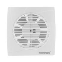 Geepas 6" Duct Fan- GF21195/ 1600 RPM, Exhaust Ventilation Fans/ 18 w, Perfect for Residential and Commercial Use, for Bathrooms, Kitchens / with a Rust-Free ABS Body/ 2 Year Warranty, White