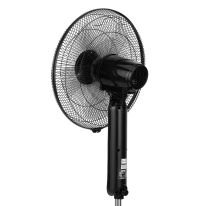 Geepas 16" Remote Control Stand Fan- GF9489| High Performance Fan with 3-Speed Controls, 5 Leaf Blades and Remote Control| Adjustable Tilt Angle, Height and Efficient Cooling| High Performance 60W Motor for High Speed Wind| 2 Years Warranty| Black 