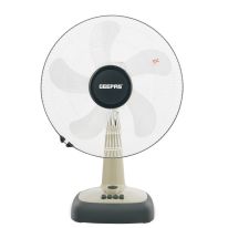 Geepas 16-Inch Table Fan | 3 Speed Settings with Oscillating/Rotating and Static Feature | Electric Portable Desktop Cooling Fan for Desk Home or Office Use | 2 Year Warranty