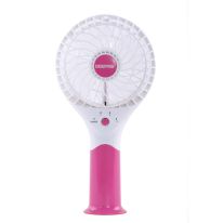 Geepas Rechargeable Mini Fan - Personal Portable Fan with 3 Speed Options - Quiet Electric USB Travel Fan for Office, Home and Travel Use (5V USB) -  8 Hours Working (Low Speed) -2 Year Warranty