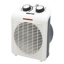 Geepas GFH28520 Fan Heater With 2 Heat Setting | Adjustable Thermostat | Cold/Warm/Hot Wind Selection | Overheat Protection | 2 Heat Settings | Power Indicator Light