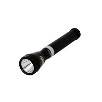 Geepas Rechargeable LED Flashlight - Hyper Bright White Chip LED Torch 1800 Meters High Range Distance Portable Torch High Beam LED Flashlight Zoomable Tactical Pocket Flashlight for Camping Bicycle Hiking and Emergency Use