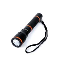 Geepas Rechargeable LED Flashlight | Waterproof Hyper Bright 3W CREE LED Torch Light | Built-in 2*A 950mAh Ni-CD Battery | 150 Lumens 1000M Distance Range | Powerful Torch for Outdoor Activities
