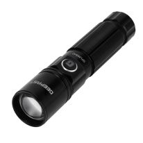 Geepas Rechargeable LED Flashlight | High Power Flashlight, Super Bright 3W CREE LED Torch Light | Built-in 900mAh Battery | Powerful Torch for Camping, Hiking, Trekking, Outdoor Activities