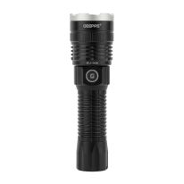 GEEPAS Rechargeable LED Flashlight - Hyper Bright CRE LED Torch Light | Built-in 3000mAh Li-ion Battery | 8 Hours Working | Powerful Torch for Camping Hiking Outdoor Activities | 2 Years Warranty