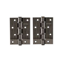 Steel Hinge, 4 Ball Bearing Door Hinge, GHW65062 | Chrome Plated Internal Door Hinges with Screws for Window, Cabinets, Wooden Boxes
