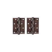 Steel Hinge, 4 Ball Bearing Door Hinge, GHW65063 | Chrome Plated Internal Door Hinges with Screws for Window, Cabinets, Wooden Boxes
