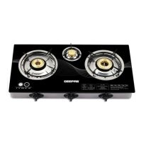 GK6880 Triple Burner Gas Cooker with Tempered Glass