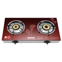 Glass Double Burner Gas Cooker