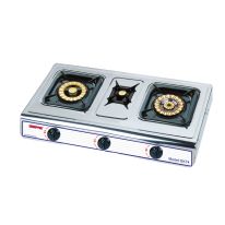 Geepas GK74 Stainless Steel Gas Cooker with 3 Burners