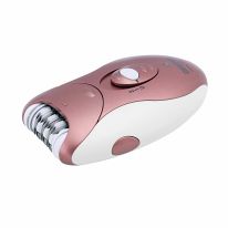 Geepas Rechargeable Ladies Epilator Set - For Removing Unwanted Hair, 0-1-2 Different Speeds, Adaptor, 0.2A, Smart Light and 2-Year Warranty