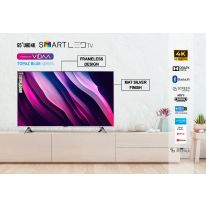 Geepas 65" VIDAA Professional TV- GLED6569SVUHD| Smart Voice Control, 4K Ultra HD, Smart TV with Frameless Design| With Remote Control, HDMI and USB Ports| Licensed Contents and Pre-Installed Apps, Bluetooth Connectivity and Screen Sharing, Dolby Digital|