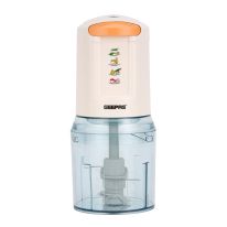Geepas 400W Mini Food Processor - 500ML Capacity Food Chopper , 4 Bi-Level Stainless Steel Double Blades for Blending & Chopping - Food Chopper Shredder, Perfect for Salads, Salsa, Pesto, Curry Pastes & More - 2 Year Warranty