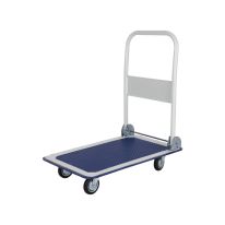 Geepas Platform Hand Truck- GMH59316| 150 KG Maximum Load Capacity, Multi-Purpose Hand Truck | Durable and Sturdy Construction, Perfect For Lifting Things| Blue and Silver