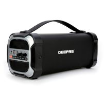 Geepas GMS11127UK Rechargeable Bluetooth Speaker with DAB for Excellent Sound Performance - USB, Radio, VA Display with 10 Metres Operating Range & Upto 4hrs Play-Time - 2 Years Warranty