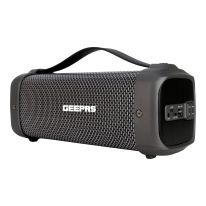 Geepas GMS11128UK Rechargeable Bluetooth Speaker for Excellent Sound Performance - with RGB DJ Lights, USB, Radio, 10 Metres Operating Range with Upto 5hrs Play-time - 2 Years Warranty