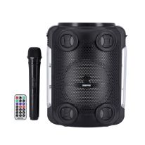 Geepas Rechargeable Speaker -8 Inch with USB, SD Card, FM, Mic, Bluetooth & Remote | Ideal for Home Office Parties Concerts & More | 2 Years Warranty