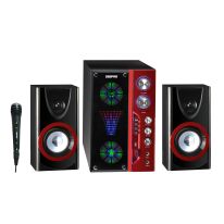 2.1-Channel Multimedia Speaker System with USB SD Card Slots and FM Radio