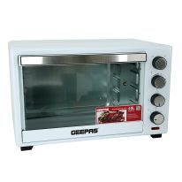 Geepas 1600W Electric Oven with Rotisserie & Convection - 40L, 4 Heat Setting & Temperature Setting upto 250C with 60 Minute timer | Ideal for Bake, Grill, Toast, Grill & More