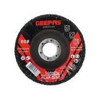 Geepas Flap Disc 115mm X 22.2 - Perfect for All 4.5" Angle Grinders | 22.2mm Bore Size with Aluminium Oxide Grit | Ideal for Rust Removal & Deburring Jobs