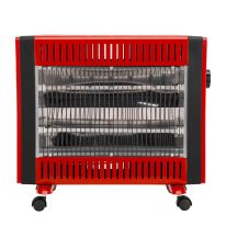 Quartz Heater with 2 Heat Setting, GQH9109 | Two Tubes Heating Element | Silent Operation | 4 Wheels for Easy Movement | Safety Switch