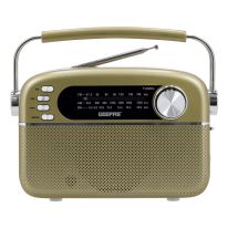 Rechargeable Radio with Bluetooth, 3-Band Radio, GR13015 | AUX Input | Rechargeable Battery | AC/DC Operation | BT/ FM/ MP3/ USB/ TF Card