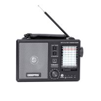 Geepas GR6842 Rechargeable Radio - BT/USB/SD /TF Music Player | Bluetooth Speaker | Lightweight Portable FM Radio | 10 Band Radio  | Stylish Retro Design