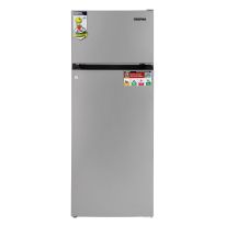 Geepas GRF2407SXE Double Door Defrost Refrigerator, 240L