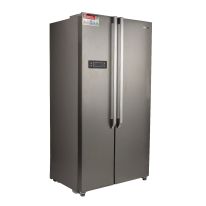 Side By Side Refrigerator, 550 Litre, GRFS5520SXHN, 1 Year Warranty  | Digital Control Temperature Display | Inverter Compressor | Tempered Glass Shelf, Twist Ice Maker | Smart Eco, Super Freezing 