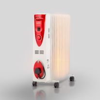 13 Fins Oil Filled Radiator Heater, 2500W, GRH28502 | 3 Heat Settings | Adjustable Thermostat | Overheat Protection | Portable Heater | Cord Storage