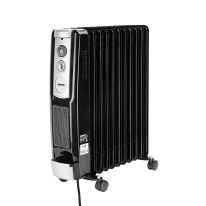 Geepas 11 Fins Oil Filled Radiator Heater with Fan 2400W - 3 Speed Adjustable thermostat with Power Indicator & Silent Operation | Ideal For Home, Caravan or Office | 2 Years Warranty