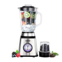 2-in-1 Blender with 1.5L Glass Jar, Smart Lock, GSB44076UK | 2 Speed with Pulse Function | Ideal for Smoothies, Vegetable, Fruits, Milkshakes, Ice & More | Thermostat and Safety Switch