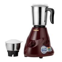 Geepas 2-IN-1 Mixer Grinder- GSB44091| 550W Powerful Motor, Stainless Steel Jars and Blade| Ergonomic Grip and Equipped with Overload Protector| Perfect for making Smoothies, Milkshakes and Grinding Nuts, Spices, Etc| Maroon, 2 Years Warranty 