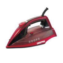 Geepas GSI24012UK 2400W Digital Ultra Power Steam Iron for Crisp Ironed Clothes | Ceramic Soleplate, Digital Temperature Adjustment & Auto-Off | Spray, Burst, Steam & Self-Cleaning Function - 2 Years Warranty