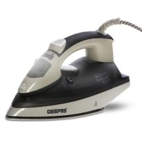 Geepas GSI24013UK 2200W Ceramic Steam Iron for Crisp Ironed Clothes | Ceramic Soleplate, Temperature Adjustment | Dry/Steam Burst Function & Self-Clean Function - 2 Years Warranty