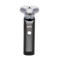 Rechargeable Men's Shaver with Three Rotary Head, GSR57501 | Li-Ion Battery | LED Display | USB Charging | Waterproof | 60-80 Mins Working | Travel Lock | Pop-Up Trimmer