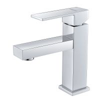 Single Lever Wash Basin Mixer, Designer Bath Taps Made of Strong and Durable Solid Brass and High-Quality Ceramic Cartridge, 25 MM