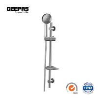 Geepas GSW61061 Shower Fittings Kit with 4 Spray Head, Elegant Design Rainfall Shower Kit with Easy Clean Nozzles, Includes Multi-Purpose Hook