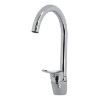 Geepas Single Lever Sink Mixer - Ergonomic Design One Handle Water-Saving Sink Mixer Tap | Brass Construction with Ceramic Cartridge | Ideal for Bathroom, Kitchen & More | 5 Years Warranty