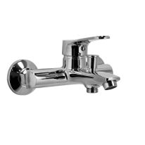 Single Lever Bath Shower Mixer Tap Wall Mounted Tap, GSW61101 - Hand Shower with 1.5 Meter Hose Included - Solid Brass construction with Chrome Finish - 5 Year Warranty