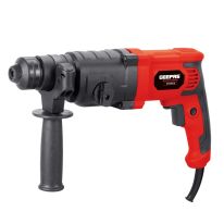 800W Rotary Hammer Electric Drill with Double Pendulum Load Bearing for Superior Impact Energy - 13mm Chuck and Adaptor - 230-240V