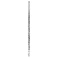 Stainless Steel Metal Rulers - 24 Inch Straight Edge Rulers With Inch and Metric Graduations For School Office Engineering Woodworking - Flexible Ruler with Non-Slip Base