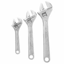 Geepas GT59045 3Pcs Adjustable Wrench Set - Made of Durable Drop Forged Carbon Steel Material with Easy Hanging Hole