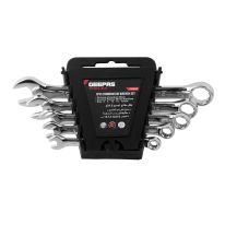 Geepas GT59046 5 Pcs Combination Wrench Set - Strong and Durable Large Size Tempered & Polished Spanner Set with Convenient Storage Pouch