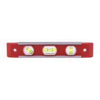 Geepas 9’’ Spirit Level - Small, AI High Impact Heavy-Duty Magnetic Torpedo Level with 3 Level Bubbles - Shock Resistant - Pocket Size, Hanging Hole - Scaffold Level for Builders & Construction Site