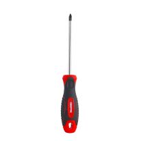 Geepas Precision Screwdriver - Containing One Slotted, Soft Grip Rubber Insulated Handle | Ideal for Repair, Workshop, Home Use & More | Bi-Coloured Red/Black
