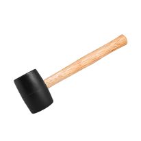 Geepas Rubber Mallet with Wooden Handle 16Oz - Hardwood Shaft Rubber Mallet Double-Face Hammer with Soft/Hard Tips | Ideal for woodworking, cabinet and furniture making, auto body and metal fabrication