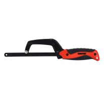 Geepas AL Handle Hacksaw Saw 250mm - Portable Multi-Purpose DIY Saw Hacksaw Universal Saw Woodworking Tool | Comfortable Handle | Ideal for Cutting Wood, Plastic, Rope, Bamboo, Soft Rubber