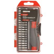 Geepas GT7654 21 PCs Screwdriver Set with Case - Screwdriver & Bits for General Use at Homes